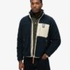 Vintage Retro Borg Fleece-Jacke Vintage Retro Borg Fleece-Jacke