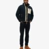 Vintage Retro Borg Fleece-Jacke Vintage Retro Borg Fleece-Jacke