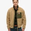 Vintage Retro Borg Fleece-Jacke Vintage Retro Borg Fleece-Jacke