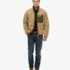 Vintage Retro Borg Fleece-Jacke Vintage Retro Borg Fleece-Jacke