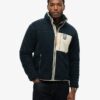 Vintage Retro Borg Fleece-Jacke Vintage Retro Borg Fleece-Jacke