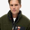 Vintage Retro Borg Fleece-Jacke Vintage Retro Borg Fleece-Jacke