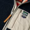 Vintage Retro Borg Fleece-Jacke Vintage Retro Borg Fleece-Jacke