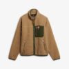 Vintage Retro Borg Fleece-Jacke Vintage Retro Borg Fleece-Jacke