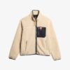 Vintage Retro Borg Fleece-Jacke Vintage Retro Borg Fleece-Jacke