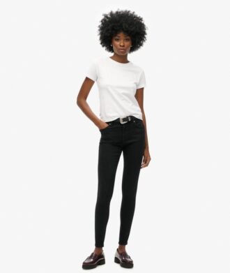 Vintage-Skinny-Jeans aus Organic Cotton mit mittlerer Leibhöhe