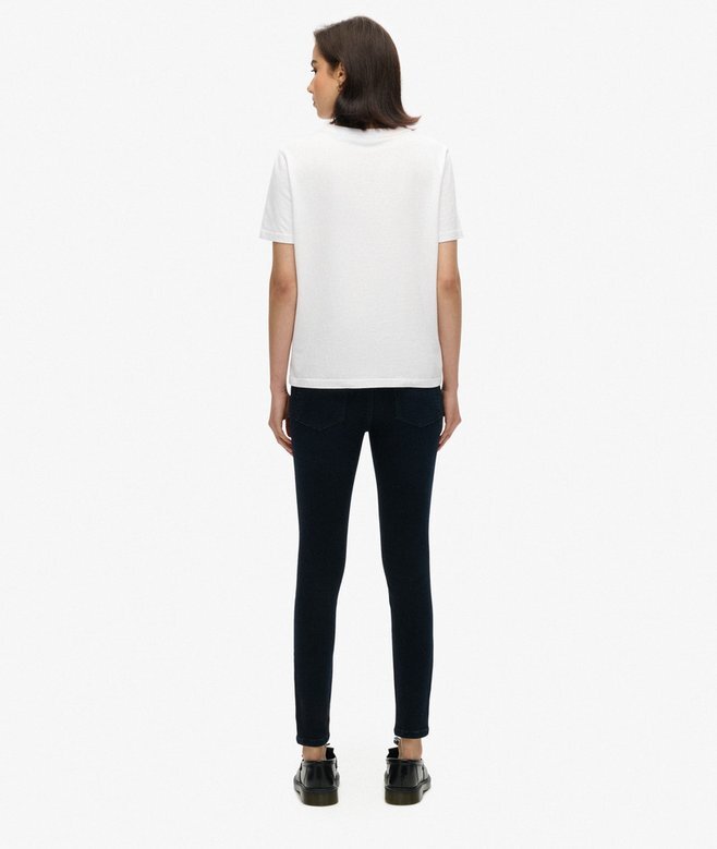 Vintage-Skinny-Jeans aus Organic Cotton mit mittlerer Leibhöhe Vintage-Skinny-Jeans aus Organic Cotton mit mittlerer Leibhöhe