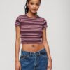 Vintage Stripe Crop T-Shirt Vintage Stripe Crop T-Shirt