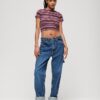 Vintage Stripe Crop T-Shirt Vintage Stripe Crop T-Shirt