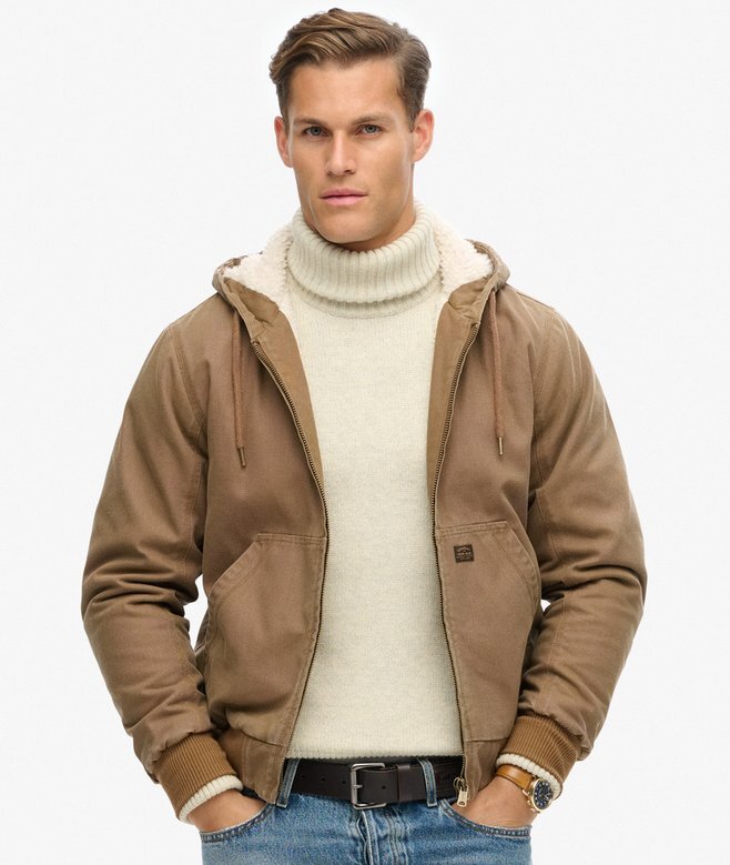 Vintage-Workwear-Hooded-Bomberjacke Vintage-Workwear-Hooded-Bomberjacke