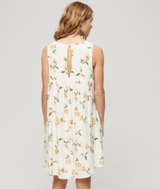 Voluminöses, ärmelloses Kleid