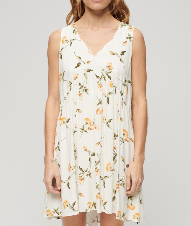Voluminöses, ärmelloses Kleid Voluminöses, ärmelloses Kleid